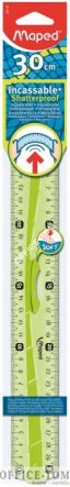 Linijka niełamliwa FLEX 30 CM, gumowy uchwyt  (niebieskie i zielone)torebka (20) MAPED