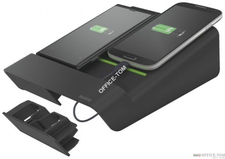 Ładowarka LEITZ COMPLETE DUO czarna 64450095 do 2 smartfonów