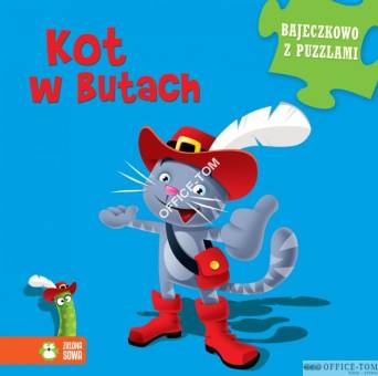 Książka Bajeczkowo z puzzlami - Kot w butach Zielona Sowa