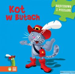 Książka Bajeczkowo z puzzlami - Kot w butach Zielona Sowa