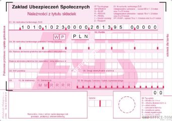 ZUS - Polecenie Przelewu MICHALCZYK I PROKOP A6 80 kartek