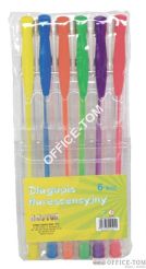 Długopis GEL FLUO A\'6 etui A7