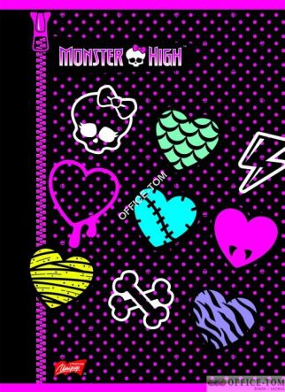 Zeszyt okładka laminowana A5, 60k., linia, MONSTER HIGH ST.MAJEWSKI