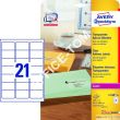 Etykiety adresowe przezroczyste; A4, opakowanie 25 ark. 63,5 x 38,1 mm, L7560-25 Avery Zweckform - 2