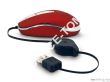 Mysz mini optyczna TRACER TRM-125  APUR RED  USB- zwiajny czerwony - 3