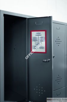 Ramka magnetyczna formatu A4,czerwona DURABLE