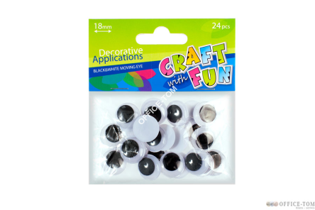 Ozdoba Dekoracyjna Oczy 18Mm CRAFT WITH FUN
