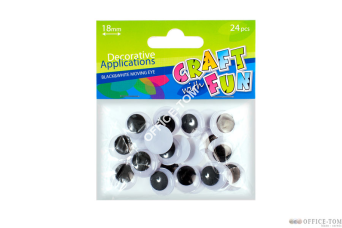 Ozdoba Dekoracyjna Oczy 18Mm CRAFT WITH FUN