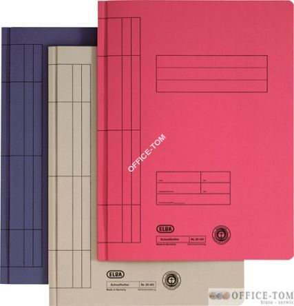 Skoroszyt ELBA kartonowy szary