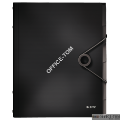 Teczka segregująca 6 przekładek PP Leitz Solid, czarna 45691095