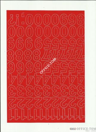 CYFRY samoprzylepne 2.5cm(8szt) żółte ARTDRUK