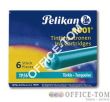 Naboje PELIKAN krótkie TP/6  turkusowe - 2