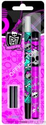 Pióro kulkowe + wymazywacz + 2 naboje (blister) MONSTER HIGH ST.MAJEWSKI