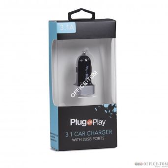 ŁADOWARKA SAMOCHODOWA 31A Z DWOMA PORTAMI USB PLUG&PLAY