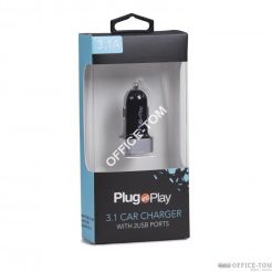 ŁADOWARKA SAMOCHODOWA 31A Z DWOMA PORTAMI USB PLUG&PLAY