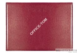 Podkładka na biurko skóropodobna, bordo Warta