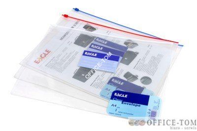 Teczka kopertowa folia A4 EC009B  suwak GRAND