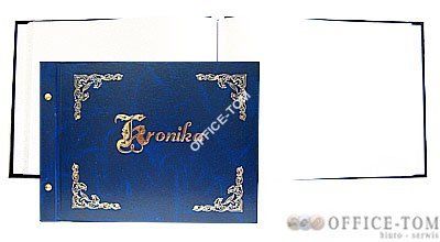 Kronika   345x255 poziom(nadruk złoty tłok) granat Warta