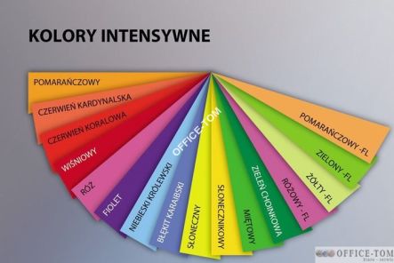 Papier xero kolorowy A4 SŁONECZNY 210G karton- 4 ryzy