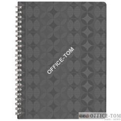 Zeszyt LEITZ Retro Chic, A4, w linię, ciemnoszary