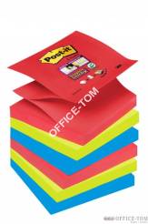 Bloczki samoprzylepne R330-6SS-JP Post-it® Super sticky Z-Notes, sercowe kolory, 6 sztuk po 90 kartek, 76x76mm