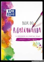 Blok do MALOWANIA OXFORD A4 20k 120G biały