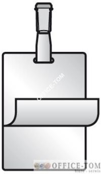 Samolaminujący identyfikator z klipsem 3L 107x70 mm/pionowy