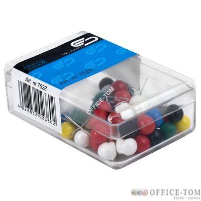Szpilki tablicowe kolorowe 6x15 50sztuk FOLIA E&D PLASTIC