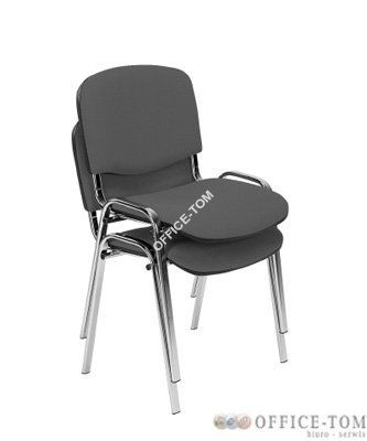  Krzesło konferencyjne ISO black C38 szary Nowy Styl