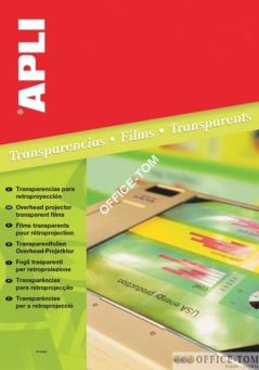 Folia A4 do rzutników APLI 210x297mm drukarki laserowe 20szt (na blistrze)