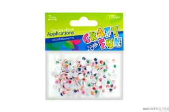 Ozdoba Dekoracyjna Kolor Oczy 7Mm CRAFT WITH FUN
