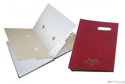 Teczki do podpisu 20 k z okienkiem (bordo) Warta