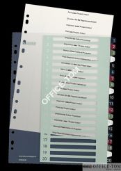 Przekładki plast do nadruku tekstu na kartę Leitz Style 1-20