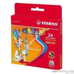 Kredki woskowe STABILO, karton 24 szt.