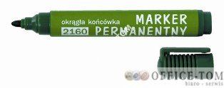 Marker D.RECT 2160 okrągły permanentny ZIELONY