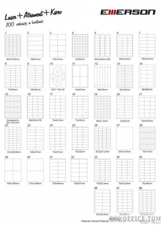 Etykieta samoprzylepna EMERSON A4 48,5x25,4mm