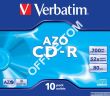 Płyta VERBATIM CD-R  jewel case  700MB  52x  Crystal  DataLife+ AZO - 2