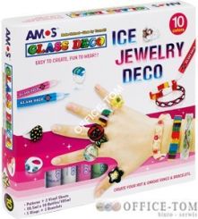 Farby witrażowe ICE JEWELRY 10,5ml 10kol AMOS