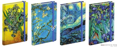 Notatnik ekskluzywny NARCISSUS 80k. Vincent 9x14 4 wzory