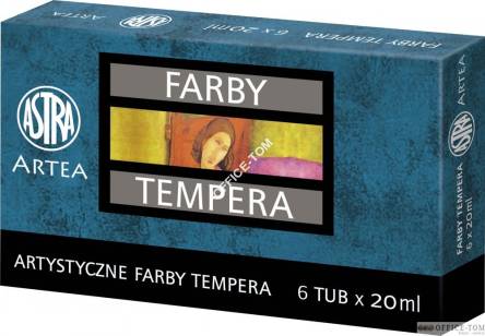 Farby tempera 6 kol.A\'20 tuba