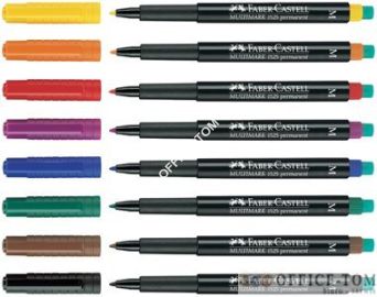 Foliopis Multimark z gumką OHP permanentny M 1,0 NIEBIESKI FABER-CASTELL
