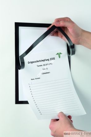 Duraframe NOTE A4 samoprzylepna ramka,czarna DURABLE