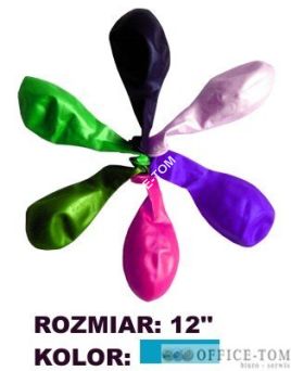 Balon GRAND 12\" metal niebieski 100szt