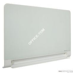 Tablica szklana Nobo Diamond z zaokrąglonymi narożnikami biała 993x559