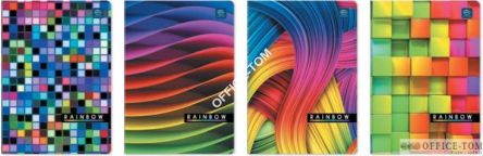 Zeszyt A5 60 kratka  UV Kolekcja nr 210 Rainbow INTERDRUK