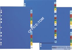 Przekładki A4 z kolorowego PP 1-12  100204769 ELBA