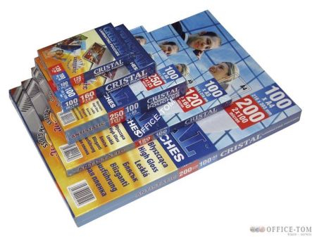 Folia laminacyjna ARGO PE arkusz 65 x 95 mm 200 mic standard błysk antystatyczna