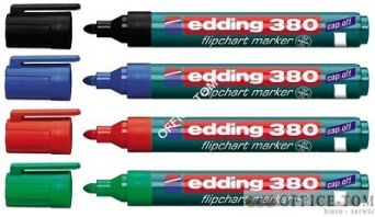 Marker do flipchartów z okrągłą końcówką 1,5-3 mm czarny Edding