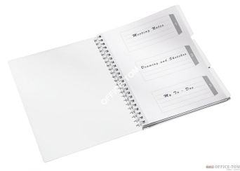 Notatnik z folderem \"Get organised\" Leitz WOW PP, A4 80k Metaliczny zielony