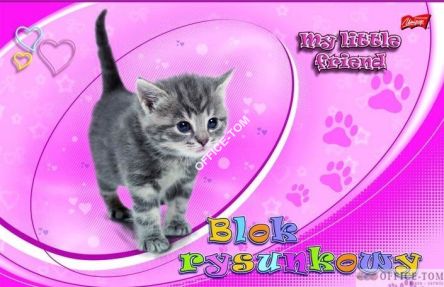 Blok rysunkowy A4, 20k. MY LITTLE FRIEND